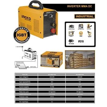 Ingco aparat za varenje inverterski 200A ING-MMA2006 Ingco aparat za varenje inverterski 200A ING-MMA2006