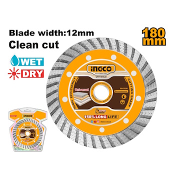 Ingco turbo dijamantski rezni disk 180mm DMD031801 Ingco turbo dijamantski rezni disk 180mm DMD031801