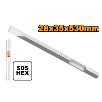 Ingco Hex dleto ravno 28x35x530mm DBC0425302 Ingco Hex dleto ravno 28x35x530mm DBC0425302