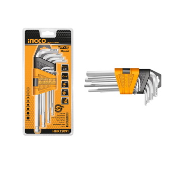 Ingco imbus ključevi sa kuglom set Industrial 1.5-10mm HHK12091 Ingco imbus ključevi sa kuglom set Industrial 1.5-10mm HHK12091