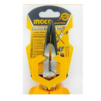 Ingco špic klešta izolovana zakrivljena Industrial 200mm HIBNP28208 Ingco špic klešta izolovana zakrivljena Industrial 200mm HIBNP28208