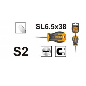 Ingco odvijač ravni 6.5x38mm HS686038 Ingco odvijač ravni 6.5x38mm HS686038