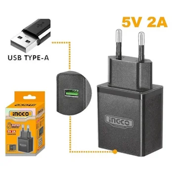 Ingco punjač/adapter USB 5V FCLI120502 Ingco punjač/adapter USB 5V FCLI120502