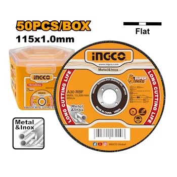 Ingco rezna ploča za metal/inox 115x1.0mm set 50/1 MCD1011550 Ingco rezna ploča za metal/inox 115x1.0mm set 50/1 MCD1011550