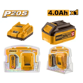 Ingco set baterija 4AH + punjač FBCPK1214E