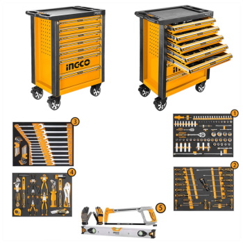 Ingco set 162 alata u metalnim kolicima HTCS271621 Ingco set 162 alata u metalnim kolicima HTCS271621