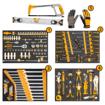 Ingco set 162 alata u metalnim kolicima HTCS271621-1