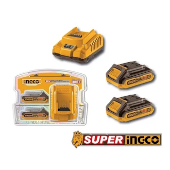 Ingco set baterija i punjača 20V FBCPK1222E