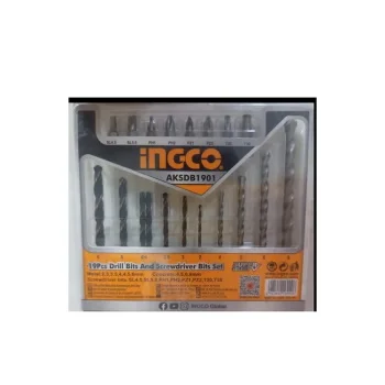 Ingco set burgija i bitova 19/1 AKSDB1901  Ingco set burgija i bitova 19/1 AKSDB1901