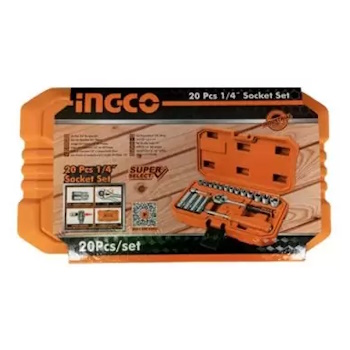 Ingco set gedora 1/4” 20/1 HKTS14201 Ingco set gedora 1/4” 20/1 HKTS14201