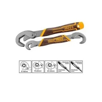 Ingco set podesivih savijenih ključeva 2/1 HBWS09328 Ingco set podesivih savijenih ključeva 2/1 HBWS09328