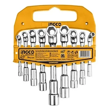 Ingco ugaoni nasadni ključevi L 7-19mm set 9/1 LASWT0901 Ingco ugaoni nasadni ključevi L 7-19mm set 9/1 LASWT0901