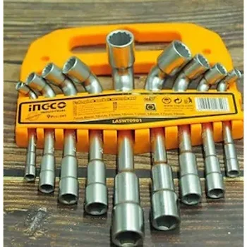Ingco ugaoni nasadni ključevi L 7-19mm set 9/1 LASWT0901 Ingco ugaoni nasadni ključevi L 7-19mm set 9/1 LASWT0901