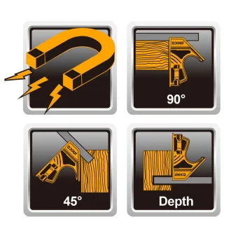 Ingco ugaonik sa magnetom 300 x 25mm HSR530255 Ingco ugaonik sa magnetom 300 x 25mm HSR530255