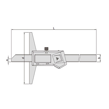 Insize dubinomer digitalni sa nonijusom 0-300mm IN1141-300A-1