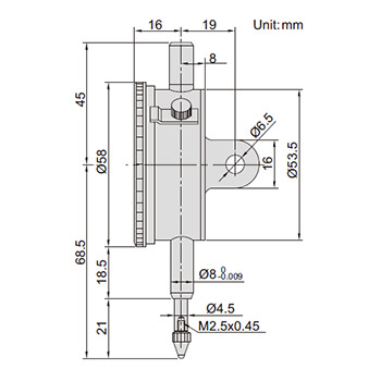 Insize merni sat - komparater 0-5 IN2308-5FA-1