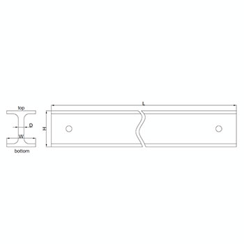 Insize lenjir sa ravnim ivicama 500mm IN4180-500-1