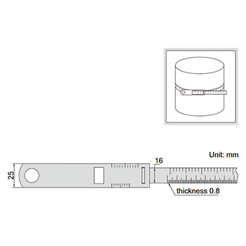 Insize lenjir obuhvatni 60-950mm IN7114-950-2