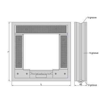 Insize mašinska libela u ramu 150mm IN4906-150-1