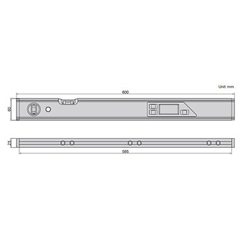 Insize digitalna libela 600mm IN4910-600-1