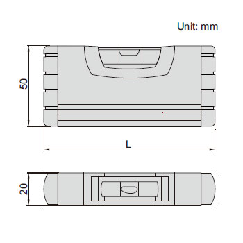 Insize mini libela 100mm IN4912-100-1