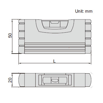 Insize mini libela 100mm IN4912-100 Insize mini libela 100mm IN4912-100
