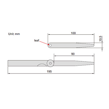 Insize merni listići 0.03-1.00mm IN4602-32-1