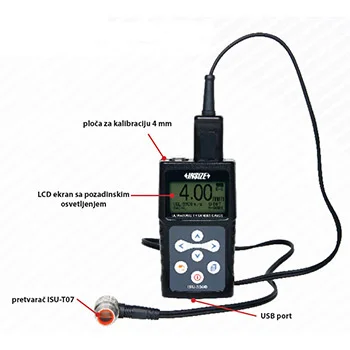 Insize ultrazvučni merač debljine ISU-300D Insize ultrazvučni merač debljine ISU-300D