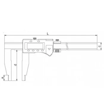 Insize digitalno pomično merilo 500mm IN1106-501-1