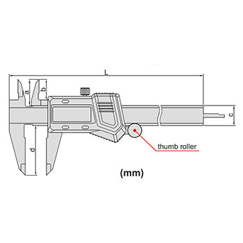 Insize digitalno pomično merilo 0-150mm IN1114-150A-1