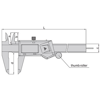 Insize digitalno pomično merilo 150mm IN1119-150-1