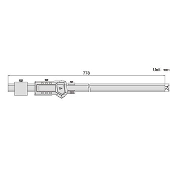 Insize univerzalno digitalno pomično merilo 600mm IN1125-600-3