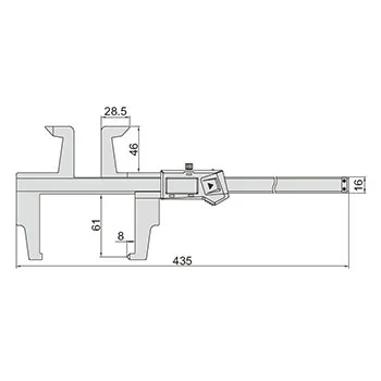 Insize digitalno pomično merilo za kočione doboše IN1168-300A Insize digitalno pomično merilo za kočione doboše IN1168-300A