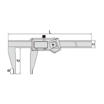 Insize digitalno pomično merilo 300mm IN1170-300-1
