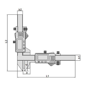 Insize digitalno pomično merilo za zupčanike M5-50 IN1181-M50A-1