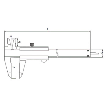 Insize merilo pomično 300mm IN1205-3002S-1