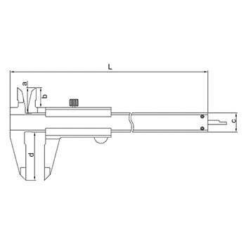 Insize merilo pomično 150mm IN1205-150S-1