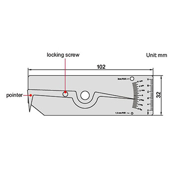 Insize merilo za zavarene spojeve IN4834-1 Insize merilo za zavarene spojeve IN4834-1