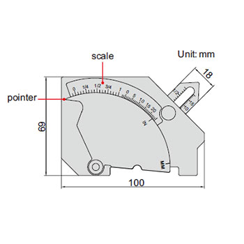 Insize merilo za zavarene spojeve IN4835-1-2