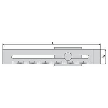 Insize merilo za obeležavanje 200mm IN7120-200A Insize merilo za obeležavanje 200mm IN7120-200A