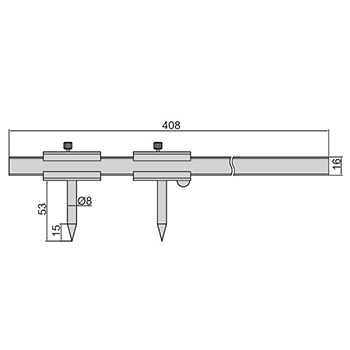 Insize merilo za obeležavanje sa nonijusom 51-300mm IN7203-300A-1