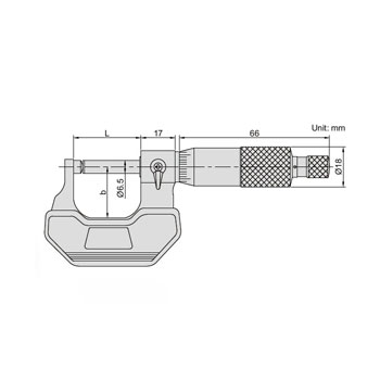 Insize mikrometar za cevi 75-100mm 3260-100A-1