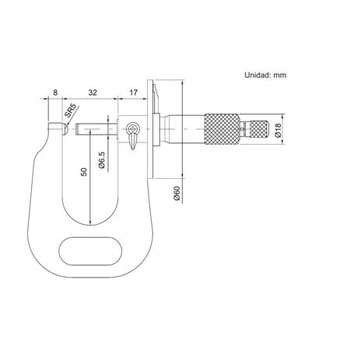 Insize mikrometar sa diskom 0-25mm 3263-25A-1