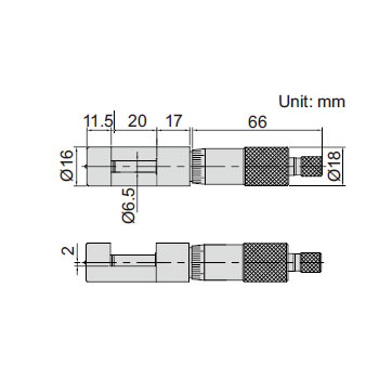 Insize mikrometar za žicu 0-10mm 3285-10-1