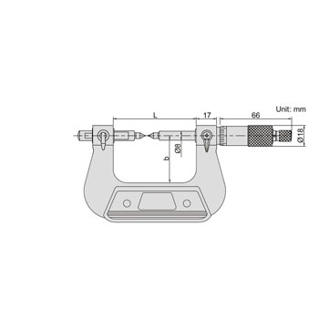 Insize mikrometar za zupčanike 50-75mm 3291-75 Insize mikrometar za zupčanike 50-75mm 3291-75