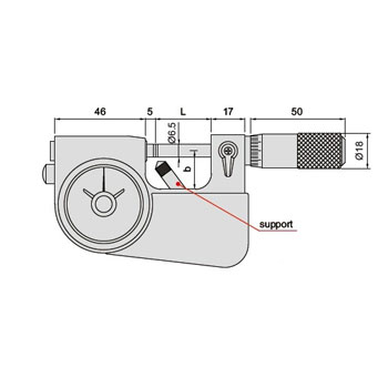 Insize mikrometar sa preciznom skalom 75-100mm 3332-100-1