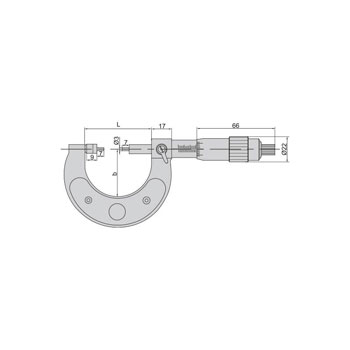 Insize mikrometar sa loptastim vrhom 275-300mm 3636-300 Insize mikrometar sa loptastim vrhom 275-300mm 3636-300