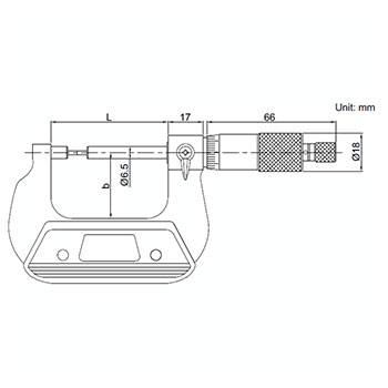 Insize mikrometar sa nožastim vrhom 0-25mm IN3232-25A Insize mikrometar sa nožastim vrhom 0-25mm IN3232-25A