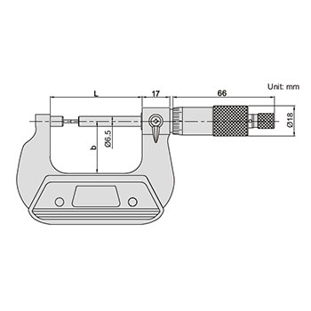 Insize mikrometar sa tankim pipcima 50-75mm IN3233-75BA-1