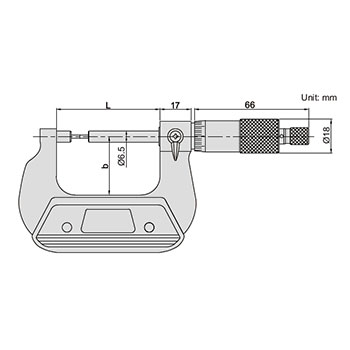 Insize mikrometar sa tankim pipcima 50-75mm IN3233-75BA Insize mikrometar sa tankim pipcima 50-75mm IN3233-75BA